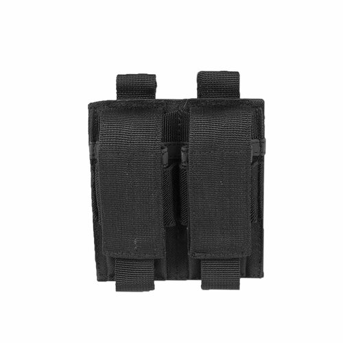 Подсумок Mil-Tec Double Magazine Pouch Pistol black excellent elite spanker tactical double pistol mag pouch molle magazine pouch airsoft storage bags 9mm pistol magazine pouches