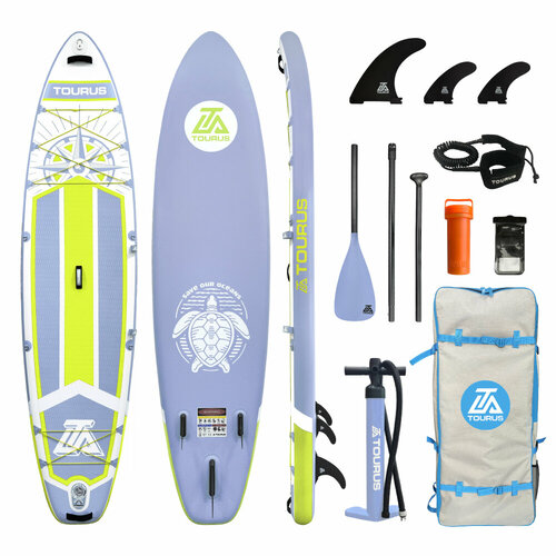 надувная доска sup комплект aztron urono touring isup 2021 assorted Надувная серфинг доска SUP board TOURUS 11.6 TS-CB03 (350х84х15 см) с рюкзаком, веслом, насосом и страховочным лишемSUP-доска