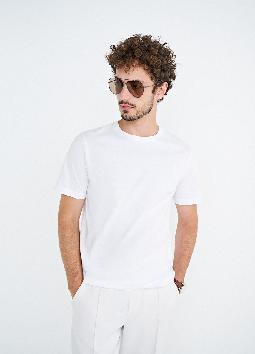 Футболка O'STIN, размер 50-52, белый, — фото 1