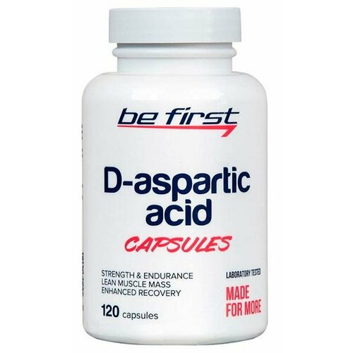 D-aspartic acid capsules, 120 капсул be first d aspartic acid 120 капс