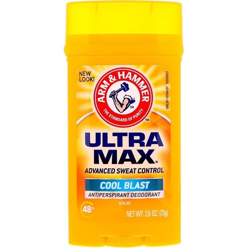 Arm & Hammer, UltraMax, твердый дезодорант для мужчин, Cool Blast, 73 г