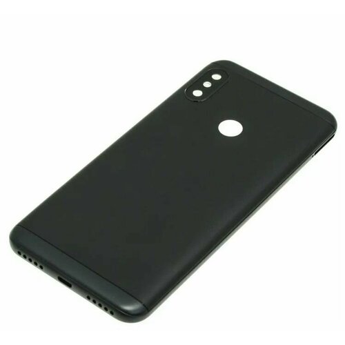 клип кейс interstep slender для xiaomi mi a2 lite прозрачный Задняя крышка (корпус) Xiaomi Mi A2 Lite (m1805d1sg) черная