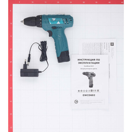 Дрель-шуруповерт аккумуляторная EWCD602 NCD-1081 108В 13Ач Li-Ion 1 АКБ и ЗУ 441000₽