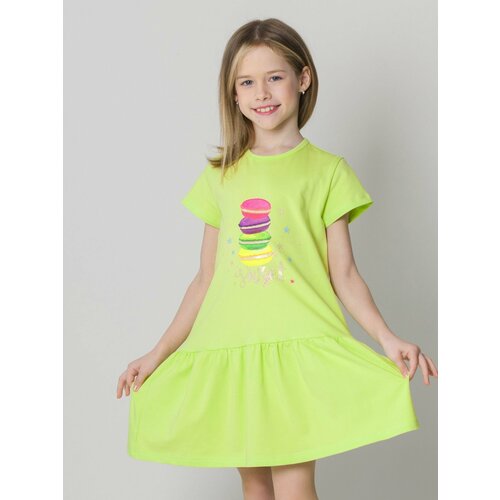 фото Платье fun.tusa, размер 122-128, зеленый