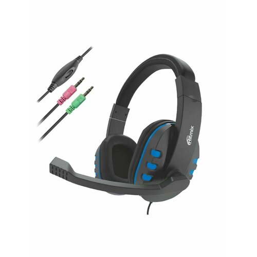 Наушники-гарнитура RH-555M синий 2156₽