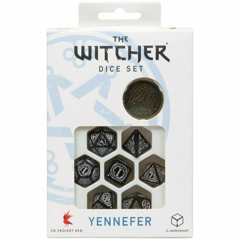 Набор кубиков The Witcher: Yennefer – The Obsidian Star, 7 шт. Q-Workshop - фото №6