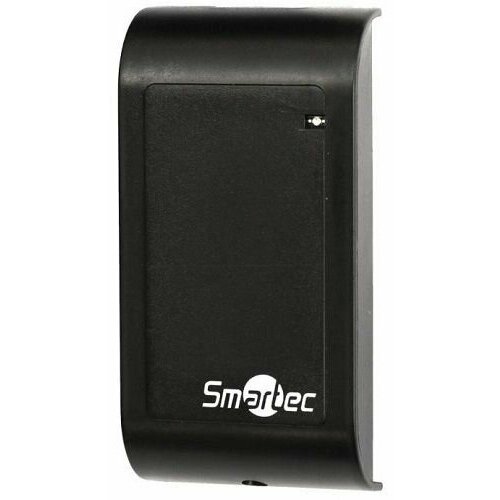 Считыватель Smartec ST-PR011EM-BK расстояние считывания 3-8 см, карты EM-Marin, выход Wiegand, 12 В, 30 мA, -45.+60 °С, 82х42х15 мм, черный