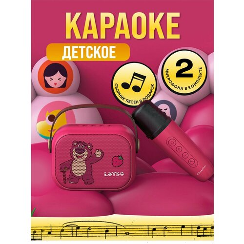 Детское караоке с двумя микрофонами и Bluetooth-колонкой 8000₽