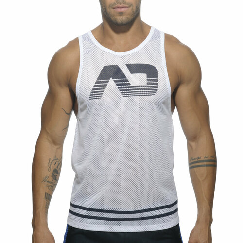 Майка Addicted Mesh AD Tank Top, размер 3XL, белый майка addicted хлопок размер 3xl белый