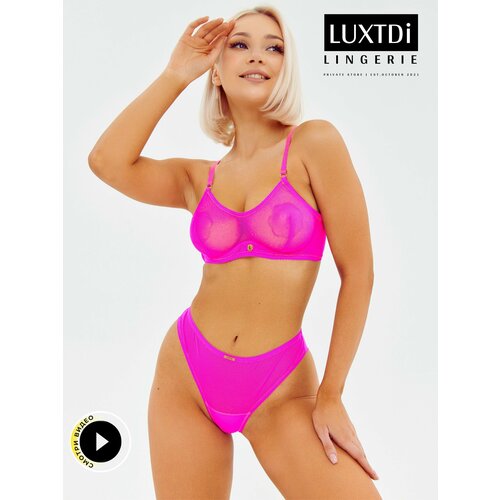 Комплект нижнего белья Luxtdilingerie, размер S верх/ S низ, розовый