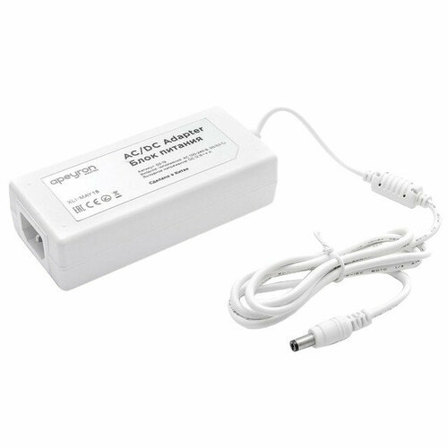 Блок питания apeyron 12в 48вт ip44 4а разъем 25х55мм пластик 3600₽