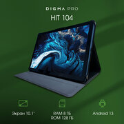 Планшет Digma Pro HIT 104 10.1" T606 8Гб 128Гб синий