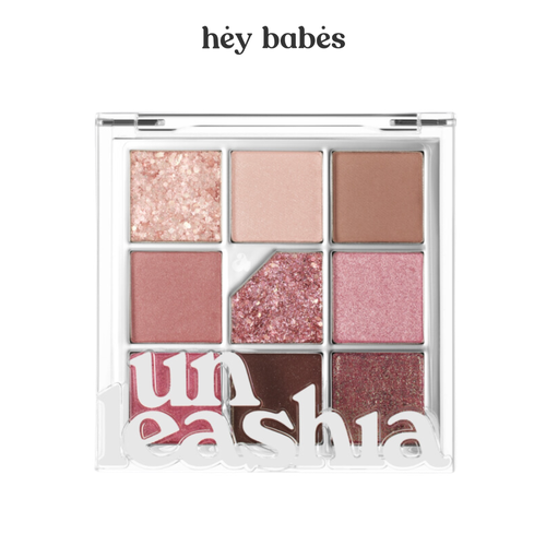 Палетка теней для век в розовых оттенках UNLEASHIA Glitterpedia Eye Palette N°5 All of Dusty Rose