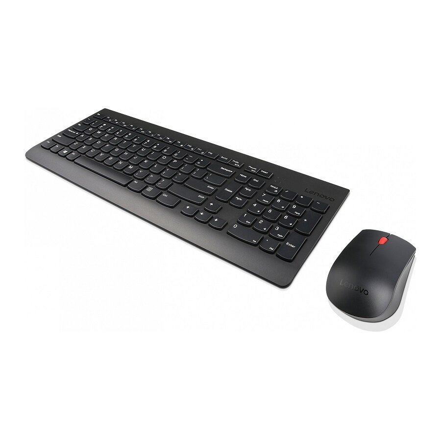 Комплект (клавиатура+мышь) LENOVO Essential, USB, беспроводной, черный [4x30m39487] - фото №13
