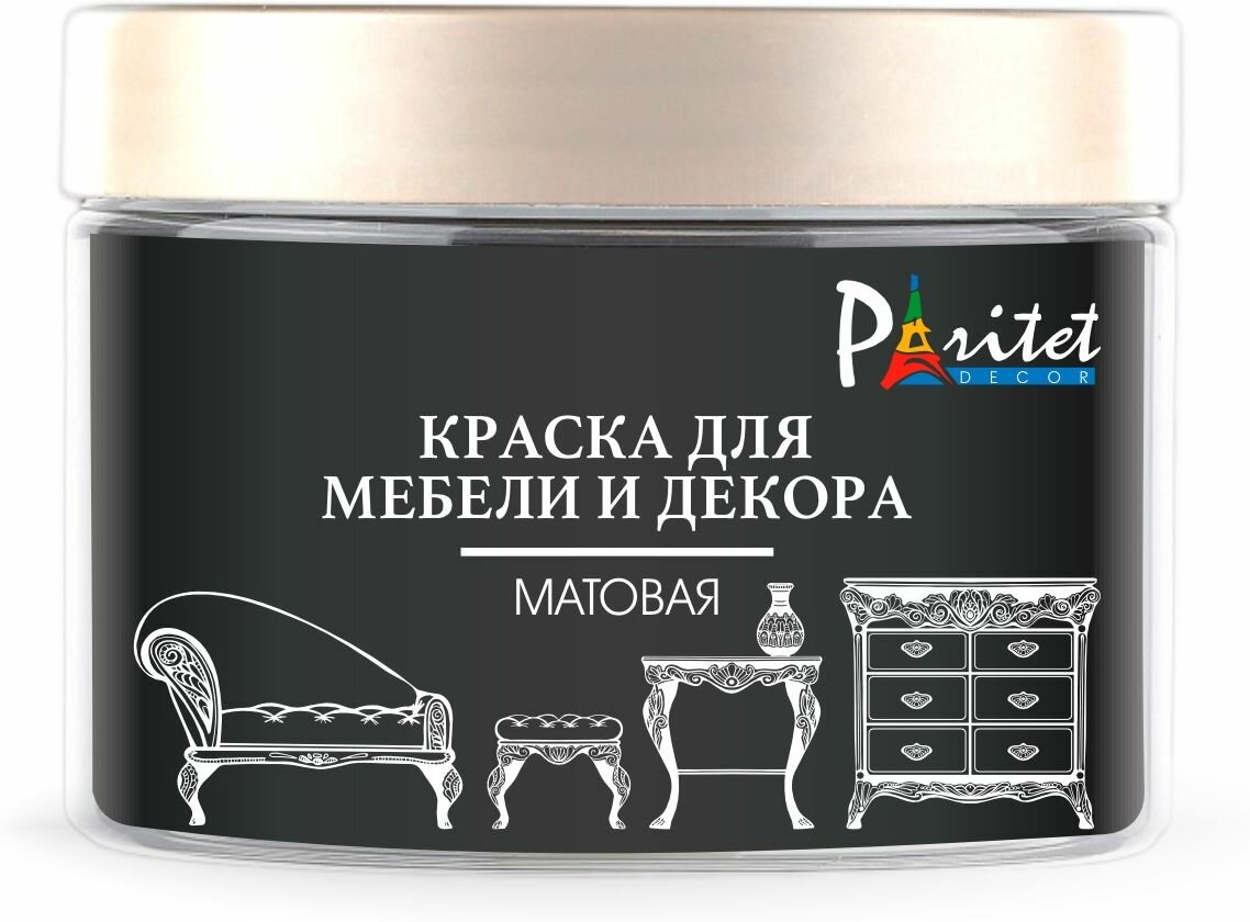 Paritet Краска для мебели, Черный сапфир, 350мл