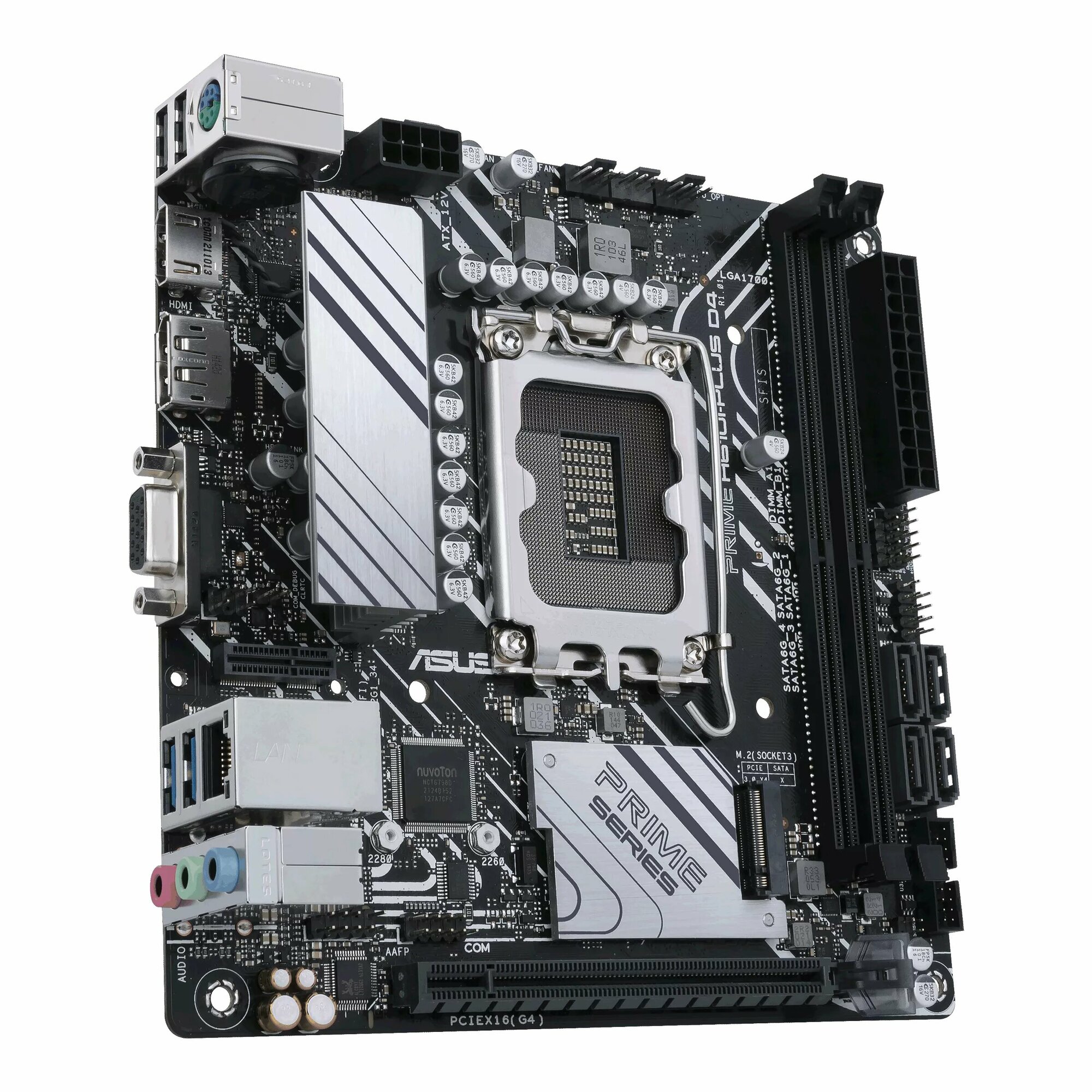 Материнская плата Asus PRIME H610I-PLUS D4-CSM, Soc-1700, mini-ITX - фото №4