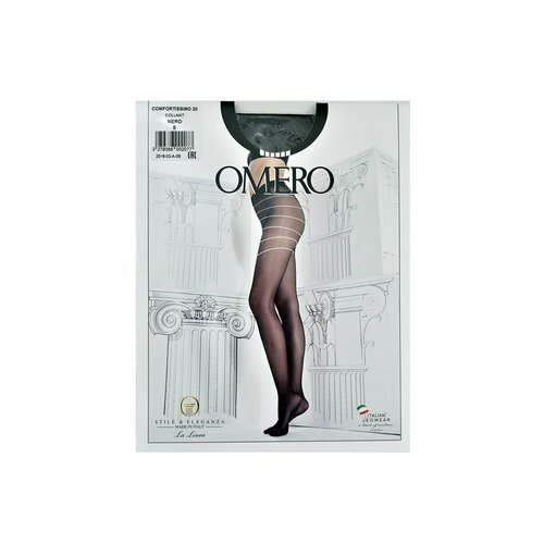 Колготки Omero, размер S/1, черный колготки omero размер s 1 черный