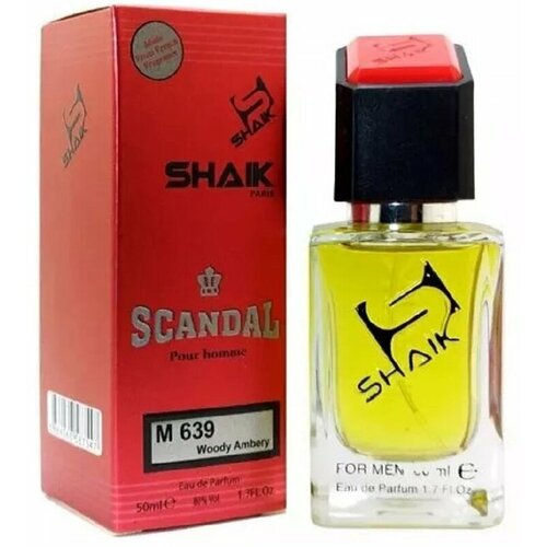 Парфюмерная вода Shaik № 639 скандал FOR MEN , 50 мл парфюмерная вода shaik 139 homme eau for men 50 мл