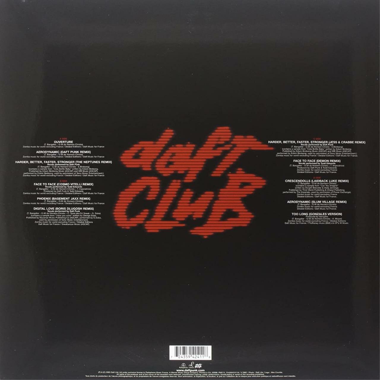 Daft Punk Daft Club Виниловая пластинка Parlophone - фото №8