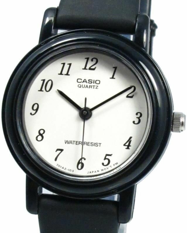 Наручные часы CASIO, черный, белый — фото 1