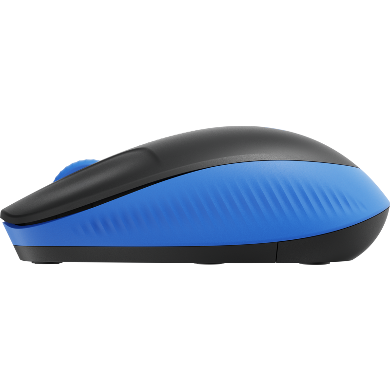 Мышь беспроводная Logitech M190, 1000dpi, Wireless/USB, Черный/Синий, 910-005907 - фото №3