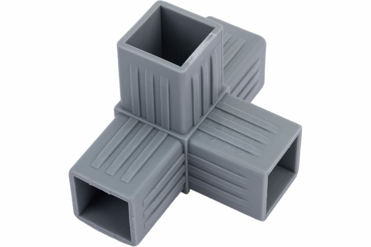 ПилотПро Соедин. пласт. д/трубы 30х30мм 4-пал. смежн. Арт 18001