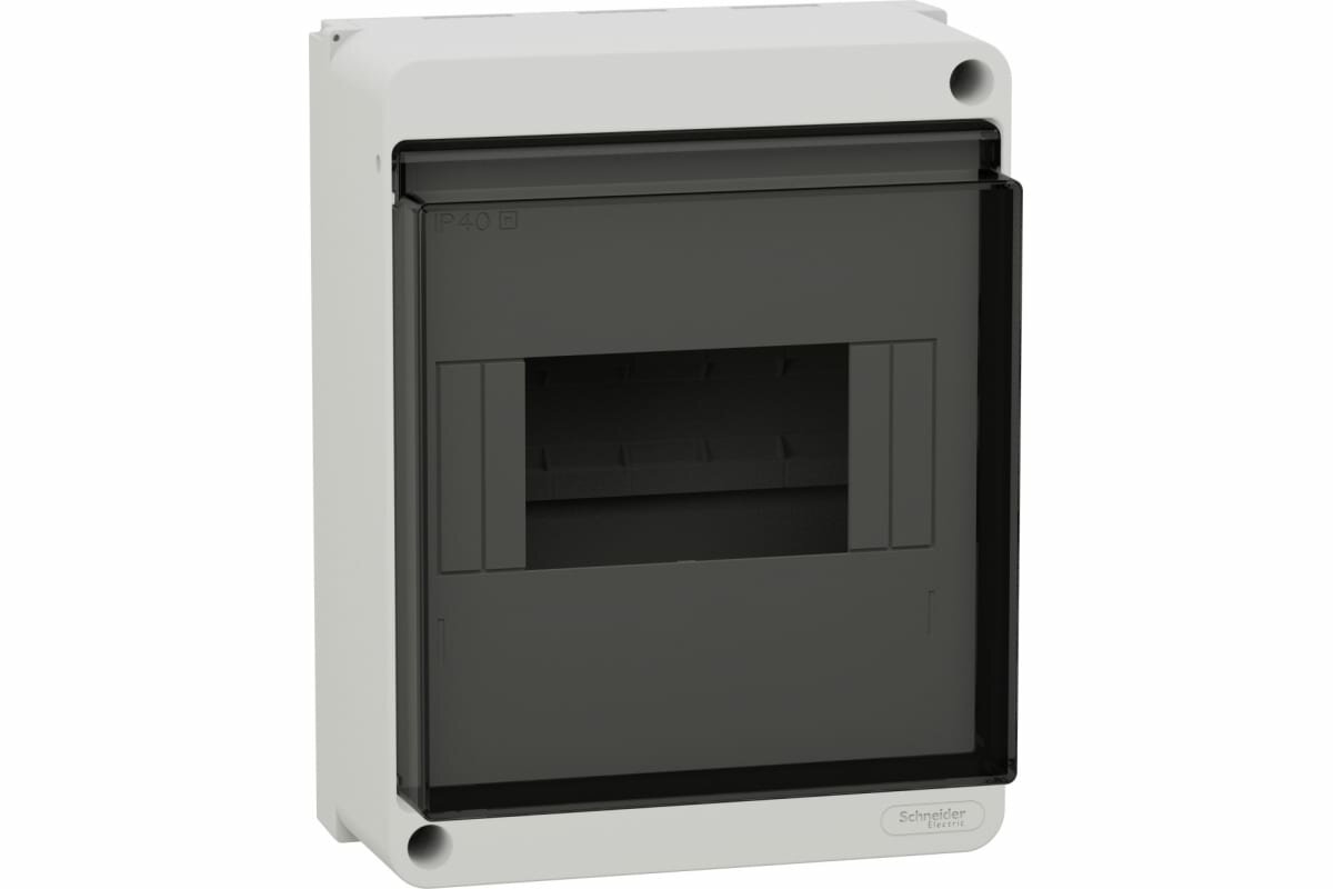 Бокс КМПн-1/6мод настен пласт бел 86х140х180 (дв. прозр) IP40 Easy9 XS Schneider Electric