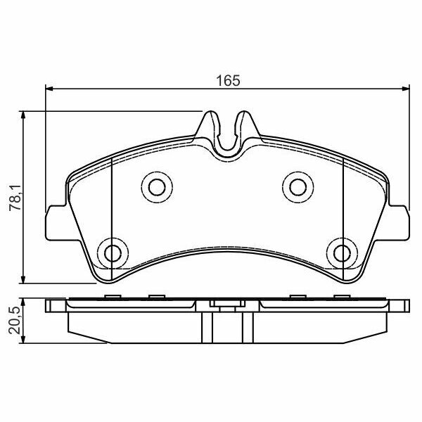 Комплект тормозных колодок, дисковый тормоз, BOSCH 0 986 495 099 (1 шт.)