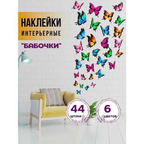 Интерьерные наклейки на стену для декора и интерьера дома на окна обои и мебель в детскую комнату Stiker 399₽