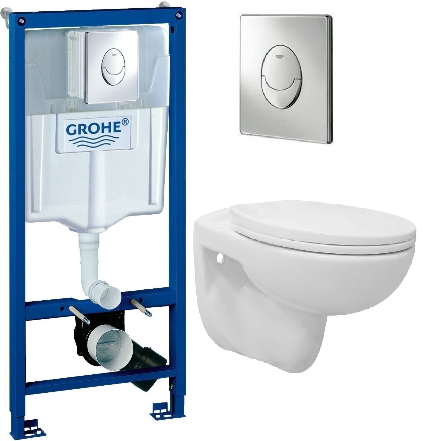 фото Комплект: Инсталляция Grohe Rapid SL овал + Унитаз Azario Fredo