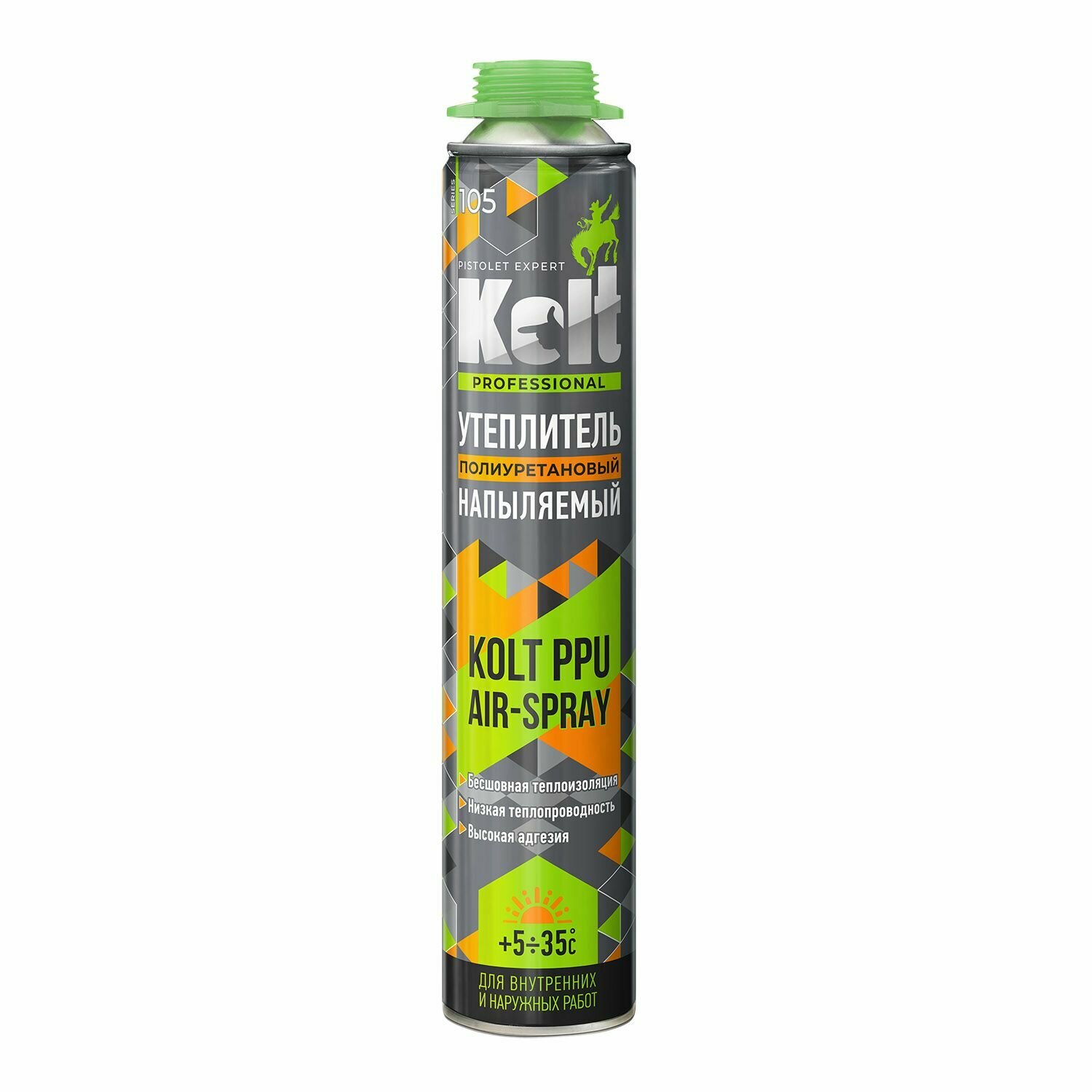 Утеплитель-пена KOLT PRU AIR-SPRAY профессиональный напыляемый летний, 900г