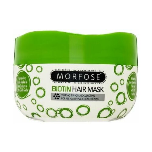 Маска для укрепления волос Morfose BIOTIN HAIR MASK сыворотка для укрепления и роста волос morfose biotin hair drops 100 мл