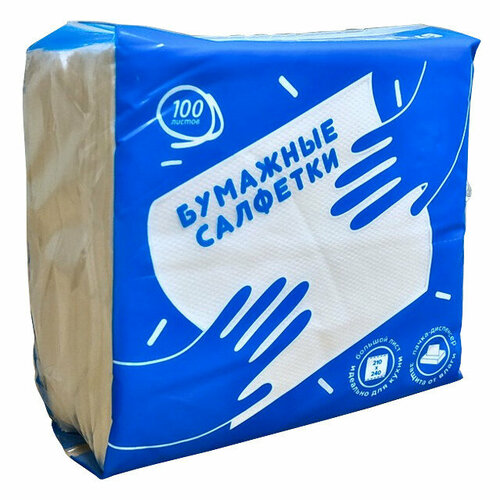 Салфетки косметические non-stop 1сл 24х21см 100шт 449₽