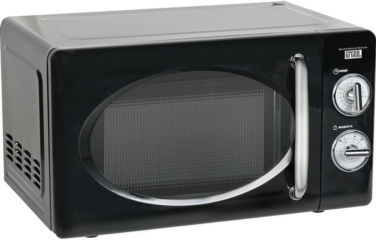 GFGRIL Микроволновая печь соло GF-MWO203-black, 20 л, 700 Вт, цвет черный - фотография № 11
