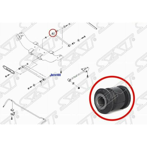 Сайлентблок заднего поперечного рычага CHEVROLET LACETTI/OPTRA (J200) 03-08/TOYOTA COROLLA/SPACIO/SP