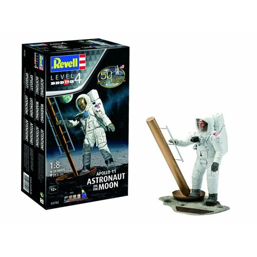 Сборная модель Подарочный набор Аполлон-11: Астронавт на Луне подарочный набор аполлон 11 лунный модуль орел revell