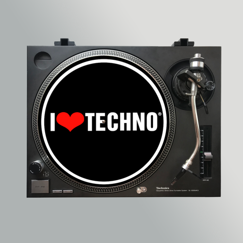 Слипмат Stereo Slipmats I Love Techno