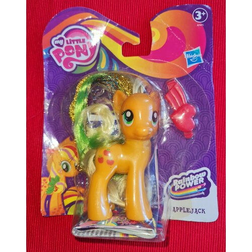 Пони Applejack со сверкающей гривой Сила Радуги (Rainbow Power) My Little Pony my little pony пони all about soarin из серии the movie hasbro