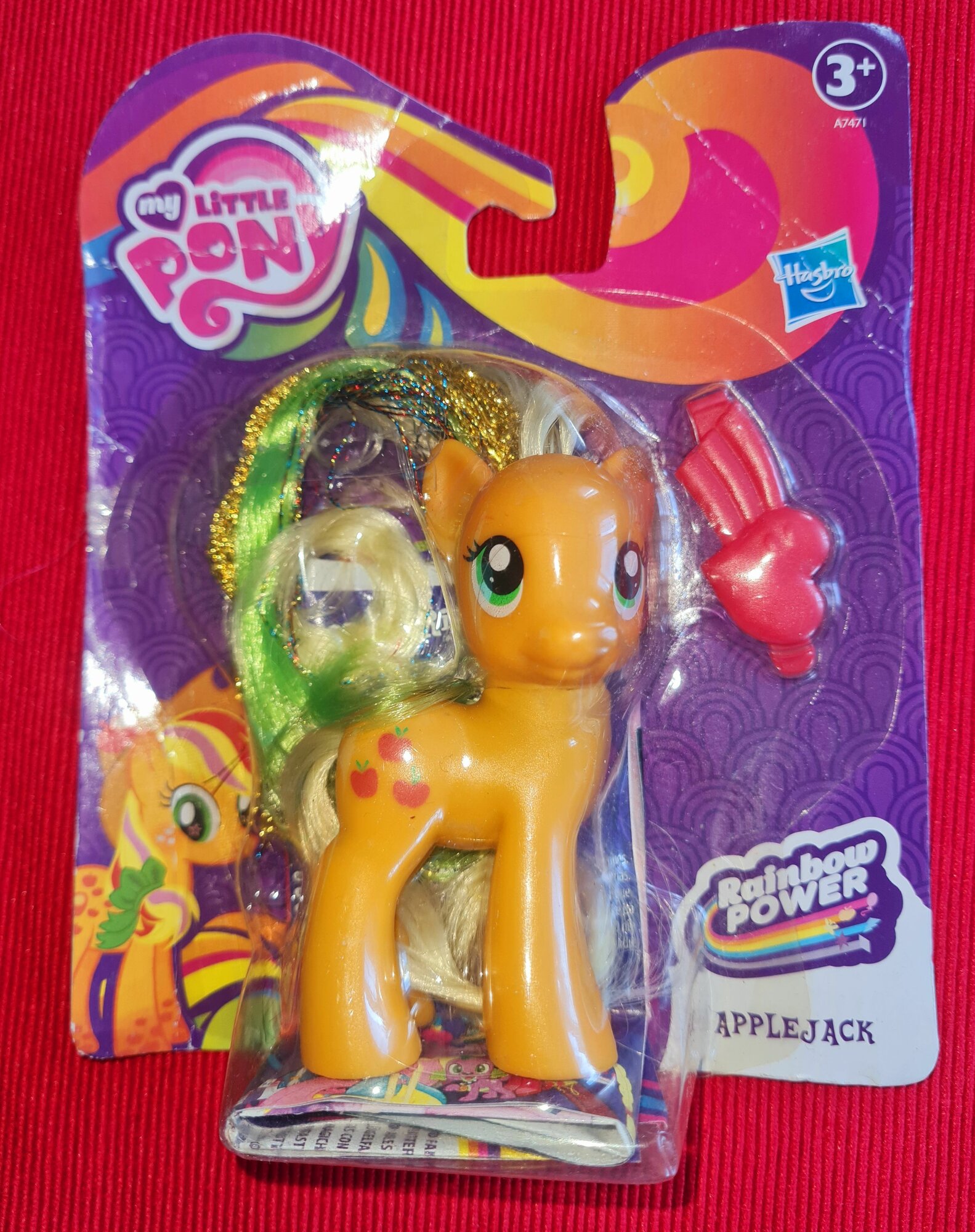 Пони Applejack со сверкающей гривой Сила Радуги (Rainbow Power) My Little Pony. Товар уцененный
