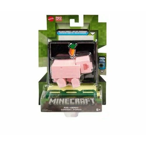 Фигурка Minecraft Pig HLB18 набор minecraft мягкая игрушка baby pig часы будильник pig