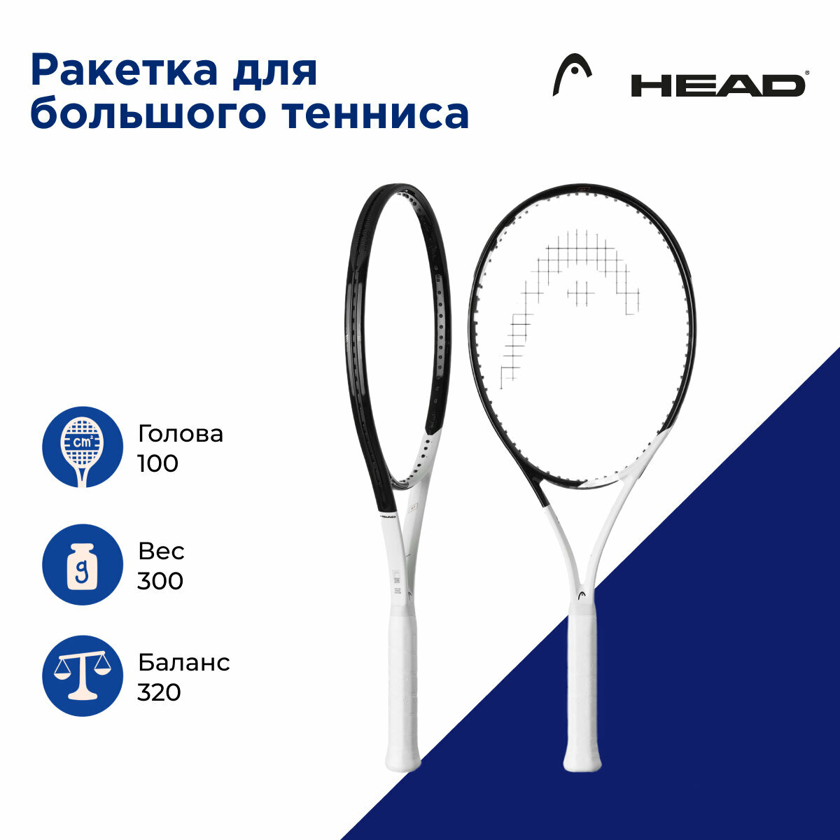 Теннисная ракетка Head Speed MP 2022. Ручка 3