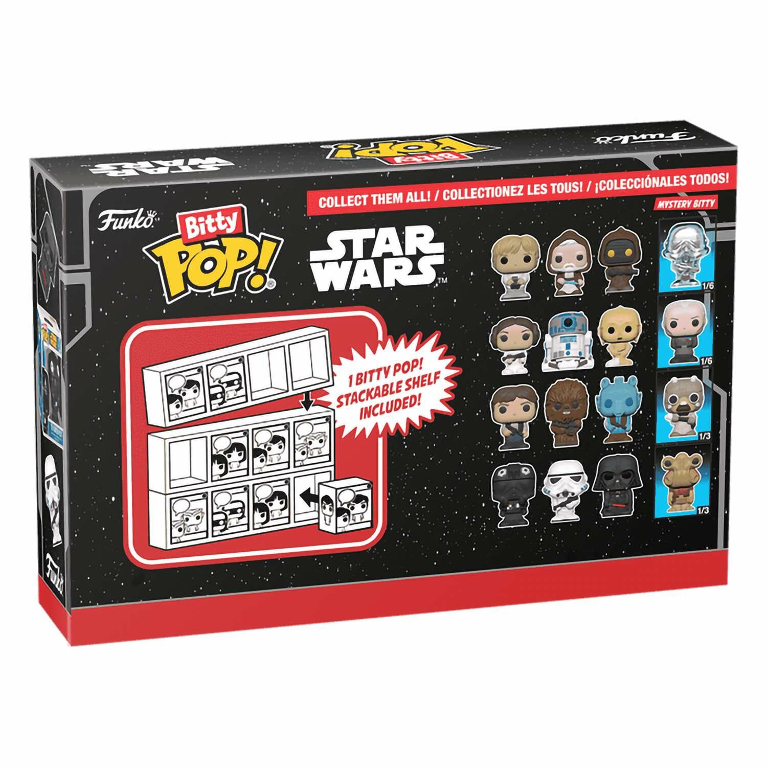 Набор фигурок Funko POP! Bitty - Star Wars - Leia, 4 шт, 71512, "Звездные Войны" — фото 1