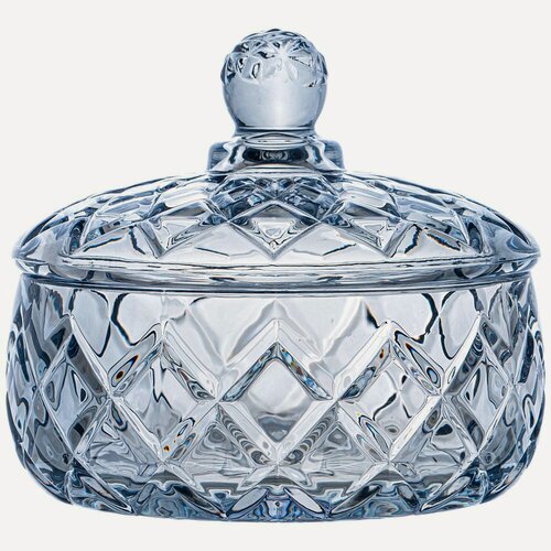 Изображение товара Емкость для хранения с крышкой DIAMANT BLUE 12*10СМ, 320 мл KSG-691-075