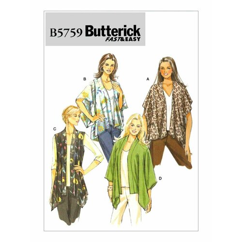 Выкройка №5759 Жакет выкройка butterick 5770 топ туника