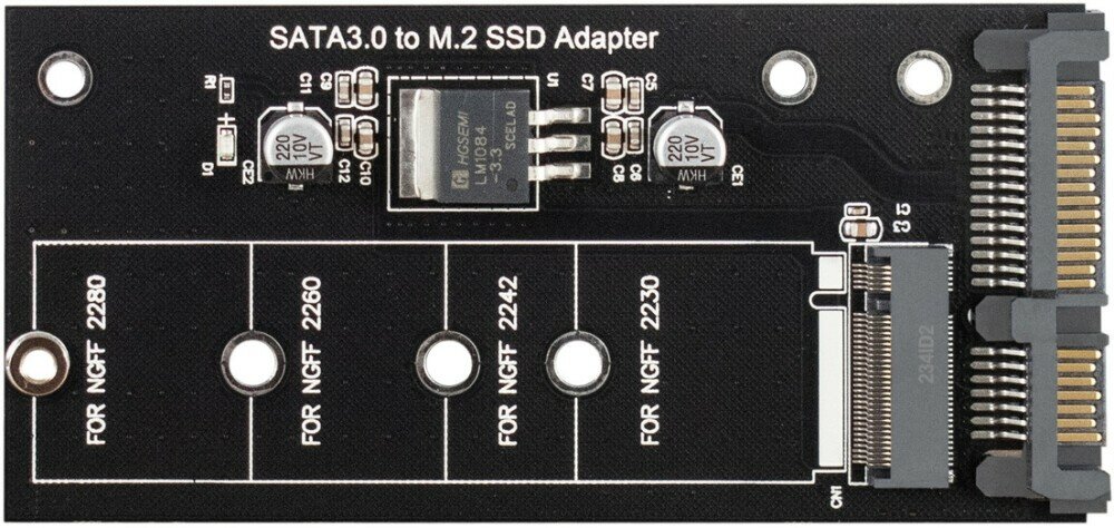 Переходник Exegate EX283708RUS (M.2 B key - 2.5" SATA, для установки SSD M.2 в отсек 2.5") - фото №5