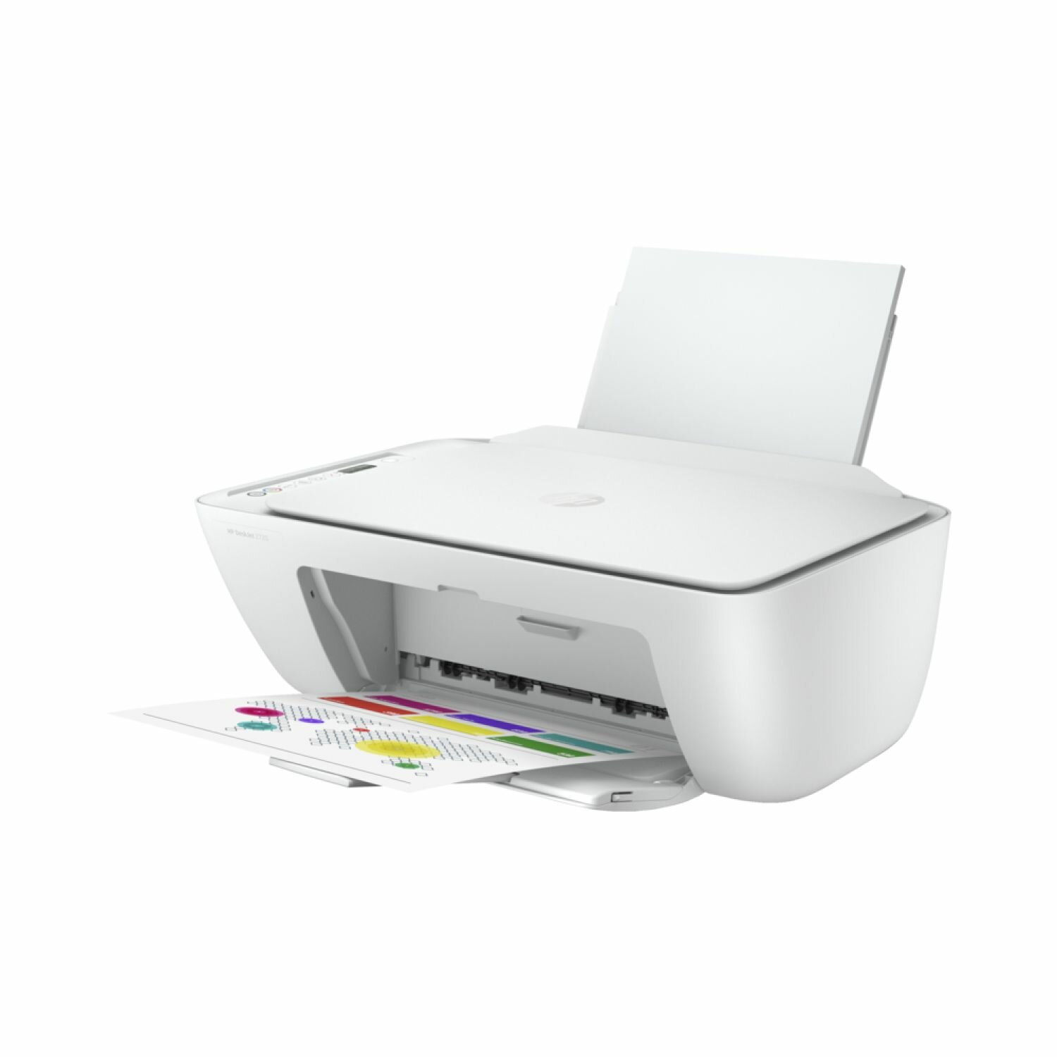 Принтер МФУ струйный цветной HP DeskJet 2720, 3 в 1, Wi-Fi сканер и копир распечатка на бумаге А4, цветная печать 5 стр/мин, черно-белая 7, разрешение для печати 4800x1200 dpi, белый