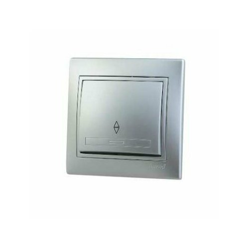 Выключатель проходной Lezard Mira 701-1010-105 металлик серый