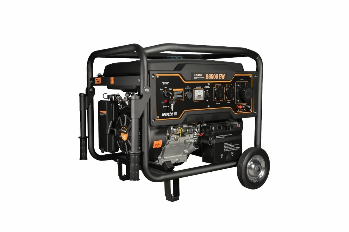 Бензиновый генератор FoxWeld Expert G8500 EW в компл. с блоком автоматики