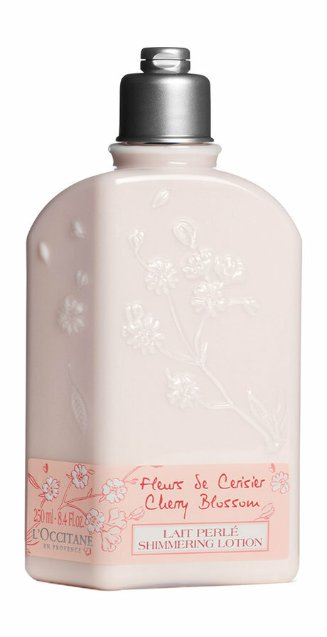 L'Occitane Cherry Blossom Shimmering Lotion, Увлажняющее молочко для тела с ароматом цветущей вишни, 250мл
