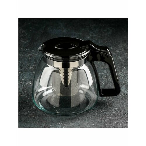 Чайник стеклянный заварочный Доляна Иллюзия 900 мл 747₽